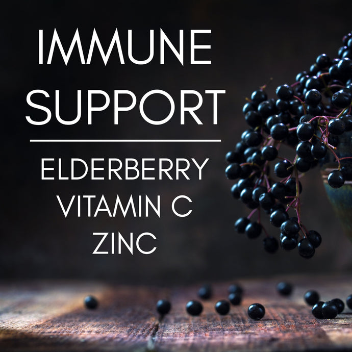 Elderberry, Vitamin C, & Zinc to Charge Up Your Immune System